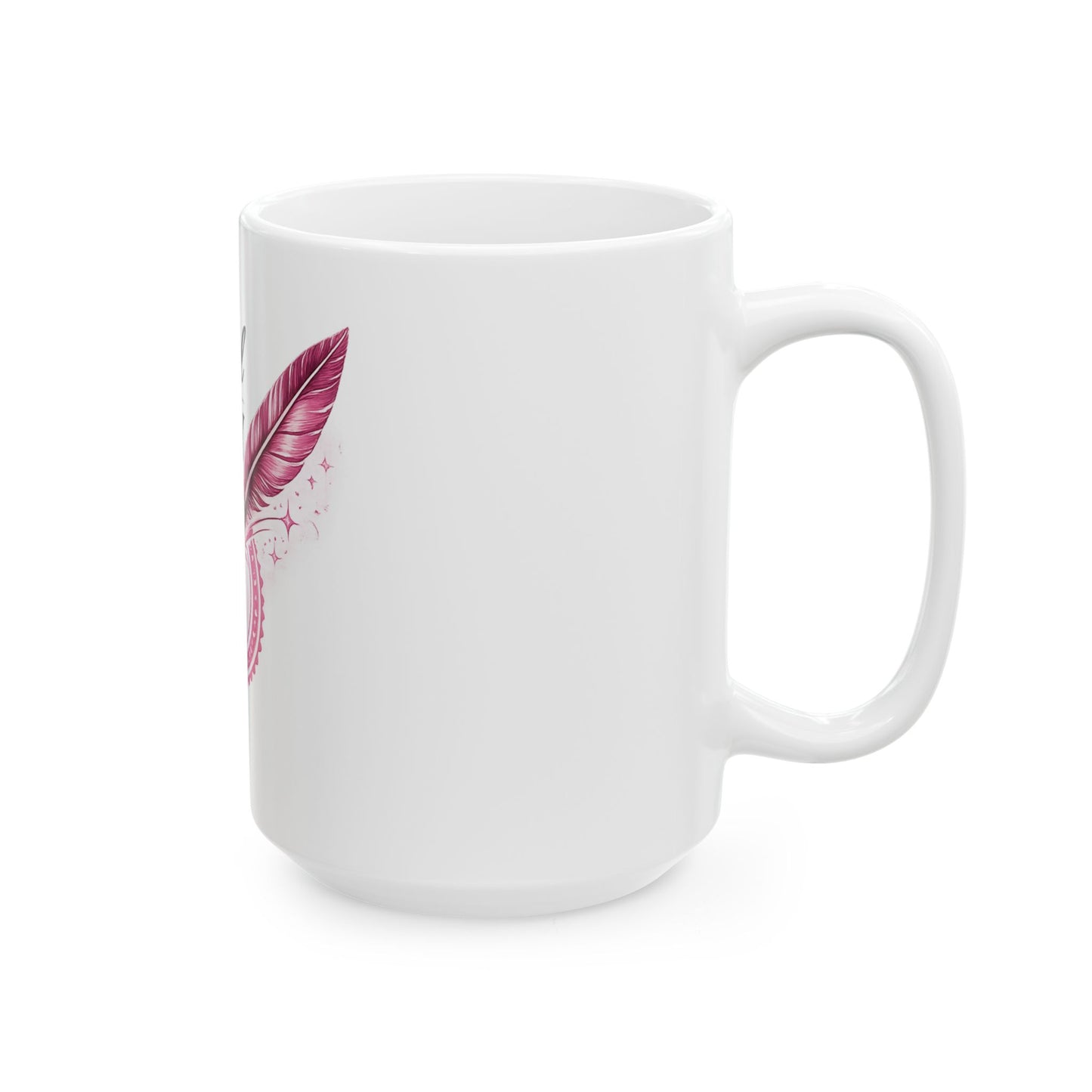 Official Notary Ceramic Mug – Pink Quill Design (11oz & 15oz)