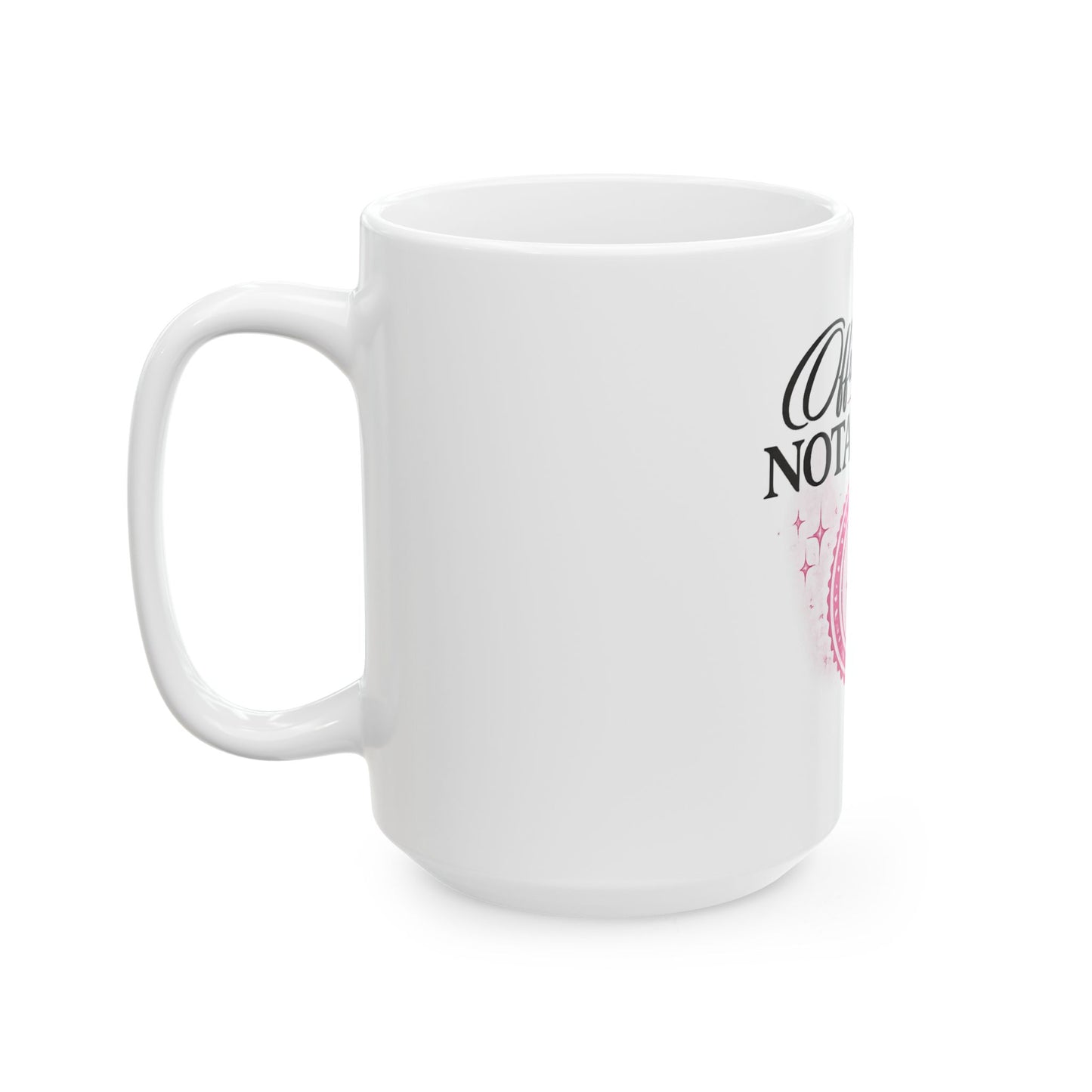 Official Notary Ceramic Mug – Pink Quill Design (11oz & 15oz)