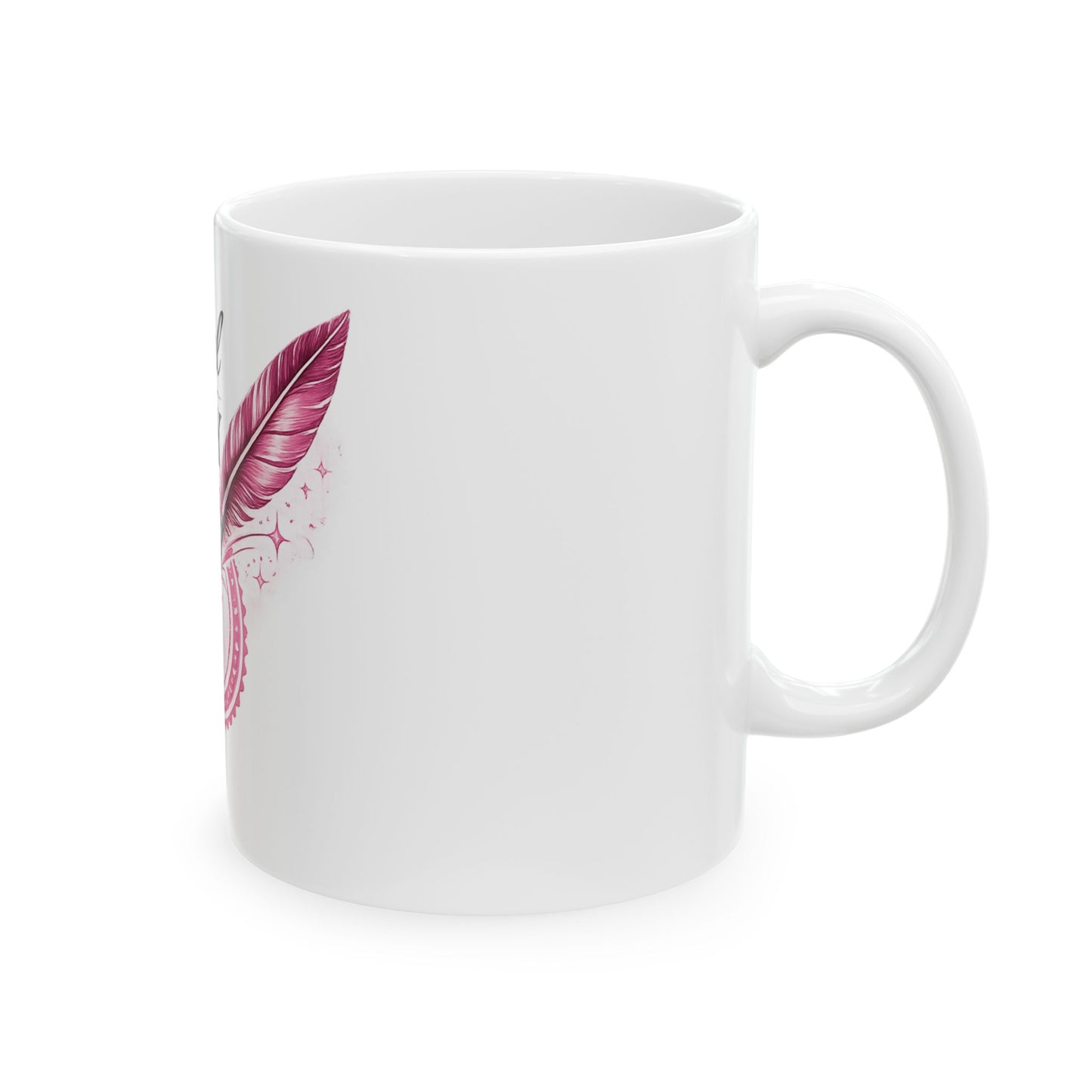 Official Notary Ceramic Mug – Pink Quill Design (11oz & 15oz)