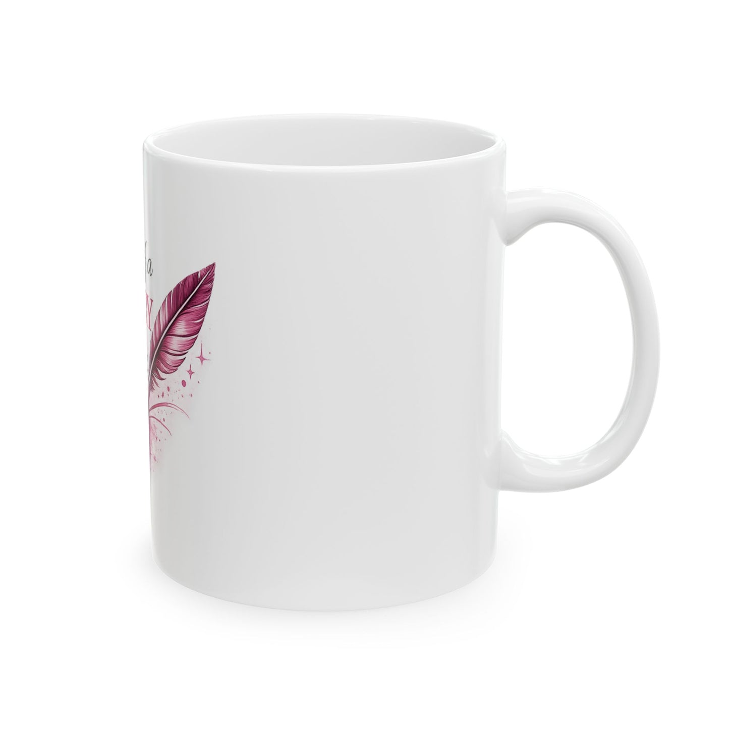 Notary Public Ceramic Mug — "Seal of a Notary Public" Pink Quill Gift (11oz, 15oz)